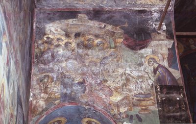 Frescos in the Church of the Theotokos Peribleptos by Painters Michael Ephtichius